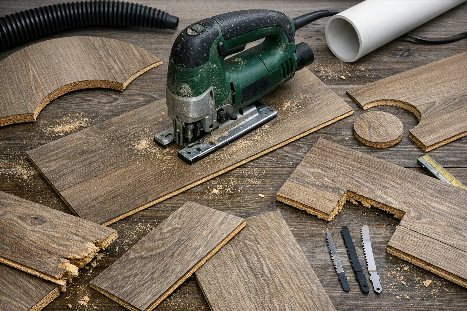 Spezielle Herausforderungen beim Schneiden von Laminat mit der Stichsaege